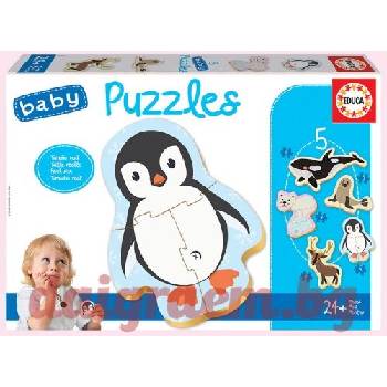 Image 1 of Educa Пъзел educa baby 18588 - 19 части - Полярни животни (edu18588)