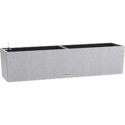 Samozavlažovací kvetináč Lechuza Balconera Stone 80 x 19 x 19 cm sivý