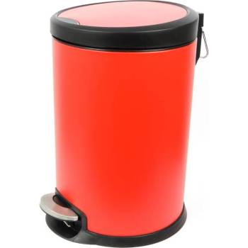 Image 1 of 12 л червен кош с педал и вътрешна кофа Fantasy (018562)