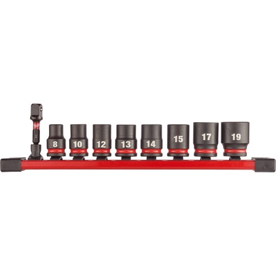 MILWAUKEE Sada nástrčných kľúčov SHOCKWAVE 3/8" krátke 9 ks