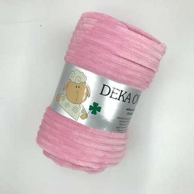 Sleep-well deka z mikrovlákna Extra měkká ovečka manžestr růžová 150x200