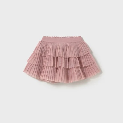 MAYORAL Пола тюл плисирана в розов цвят за мини момиче Майорал
