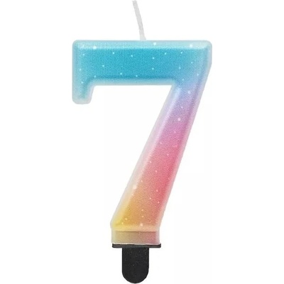 Godan Красота и чар: Свещ цифра, пастелна дъга - 7 (sf-opa7)