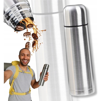 Aptel termoska 1 l stříbrná