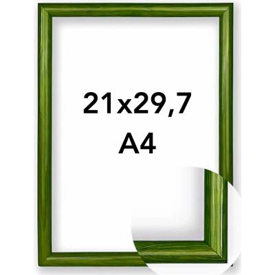 Fotorámeček Roma Rozměr: A4 - 21 x 29,7 cm, Barva: Zelená, Typ zasklení: Sklo