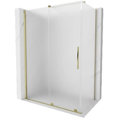 Mexen Velar плъзгаща се душ кабина 130 x 75 см, матирана, златна - 871-130-075-31-50 (871-130-075-31-50)