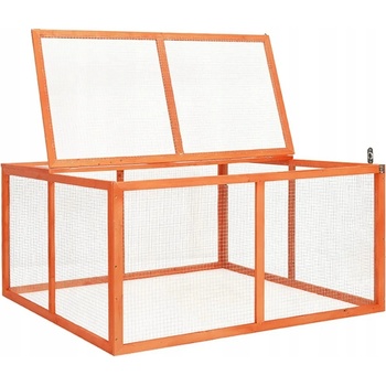 vidaXL výběh masivní jedlové dřevo 124 x 120 x 60 cm