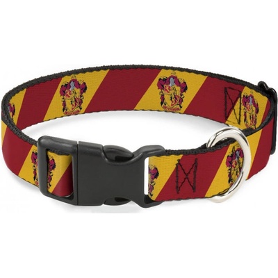 Buckle down Odolný obojek pro psa s plastovou sponou široký Harry Potter Gryffindor
