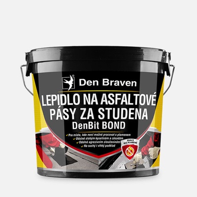 Den Braven 11012BI Lepidlo na asfaltové pásy za studena DenBit BOND, kbelík 5 kg, černé