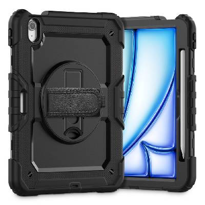 360 градусов калъф за таблет iPad Air 6 (11" 2024) от Tech-Protect Solid360 - Черен (5906302308736)