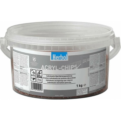 Herbol Acryl Chips 1 kg chipsů: bílý