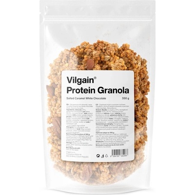 Vilgain Protein Granola slaný karamel s bílou čokoládou 350 g – Zboží Dáma