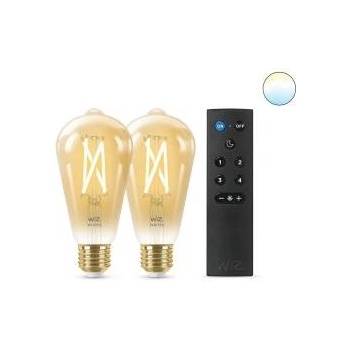 Philips Смарт Крушка Wiz ST64 E27 50 W Многоцветен Златен 7 W 640 lm (2 броя)