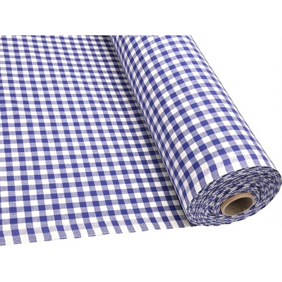 Mirtex Plátno KANAFAS 140/K05 Modrá kostka 10mm šíře 150cm Ceník: METRÁŽ: od 1 metrů
