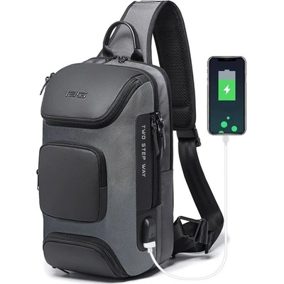 Bange cez rameno s USB KEROM Šedý 11L