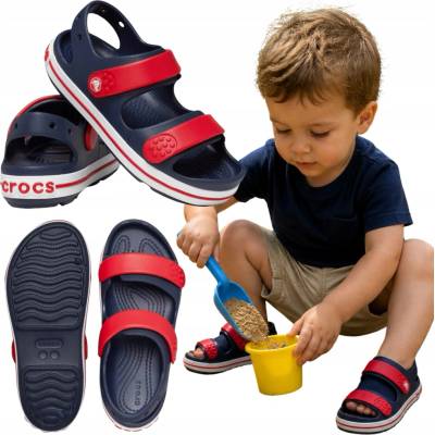Crocs Crocband Cruiser Sandal K modrá/červená