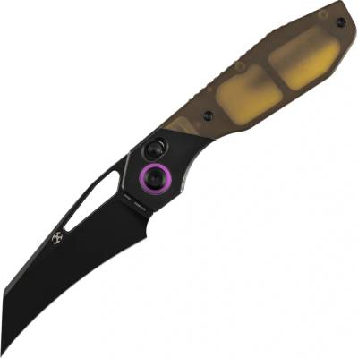 Kansept QTRO Blackwash Elmax Blackwash Titanium, Amber Pei/Ultem Inlay K1118VH1