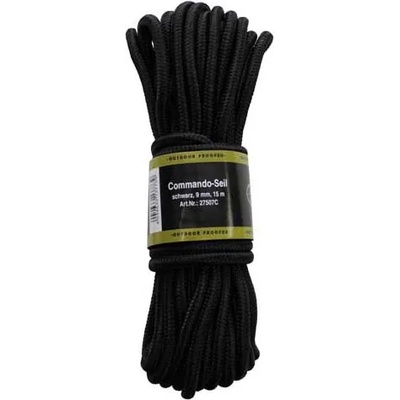 MFH Полипропиленово въже 15 метра 7 мм черно (27507b)