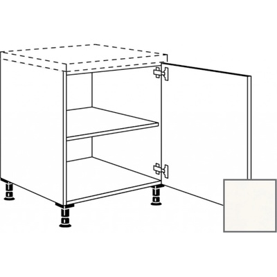 Naturel Kuchyňská skříňka spodní Erika24 s dvířky 30x87x56 cm bílá lesk 450.UD30.R