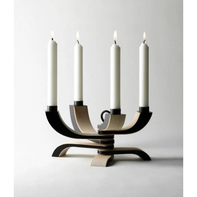 Skládací svícen Nordic Light Black Design House Stockholm