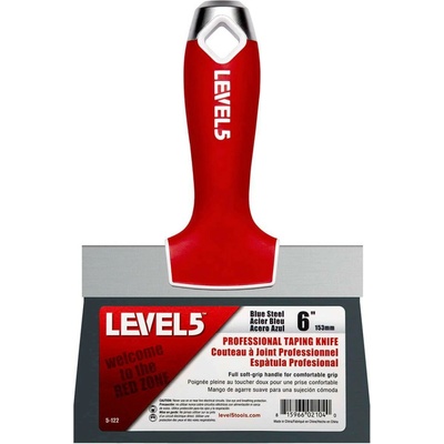 LEVEL5 Špachtle 6" z modré oceli s Soft-Grip rukojetí