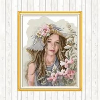 Image 1 of Момичето с цветята 39/45 см