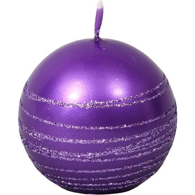 Ceramicus ANDROMEDA KOULE vánoční d8cm fialová