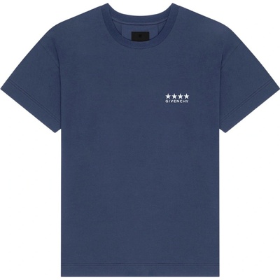 Givenchy 4G Deep Blue tričko Tmavě modrá