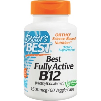 Image 1 of Doctor's Best BEST Fully Active B12 / Methylcobalamin 1500 mcg [60 капсули]