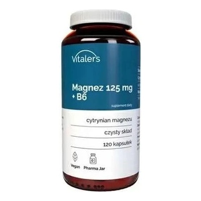 Vitaler's Магнезий + Витамин B6, 120 капсули, Vitaler's (406835 (VIT-0683) VIT)