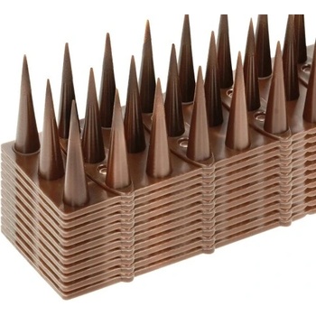 Европейски съюз Шипове МИНИ кафяви отблъскващи котки и птици - 500 см. (1500 см) - 10 бр (7321-10-10)