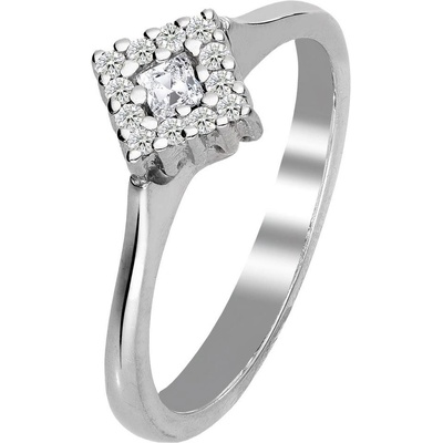Zlaton Prsten bílé zlato s diamanty 000640708137
