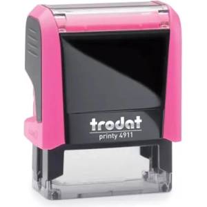 TRODAT Печат TRODAT Printy 4.0 4911 неоново-розов корпус син тампон 4911-NP-KE (4911-NP-KE)