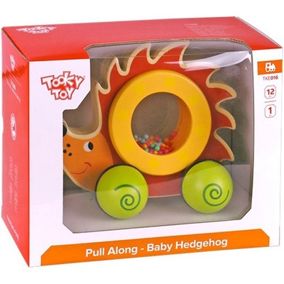 Tooky Toy - Дървена играчка за дърпане, Таралежче