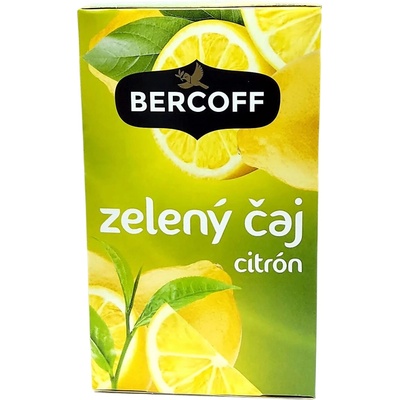 Bercoff Klember Green zelený čaj s príchuťou citrón 20 x 1,5 g