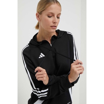 Adidas Суичър за трениране adidas Performance Tiro24 Tiro 24 в черно с качулка апликация IJ9956 (IJ9956)