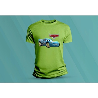 Sandratex dětské bavlněné tričko Cars 2. lime