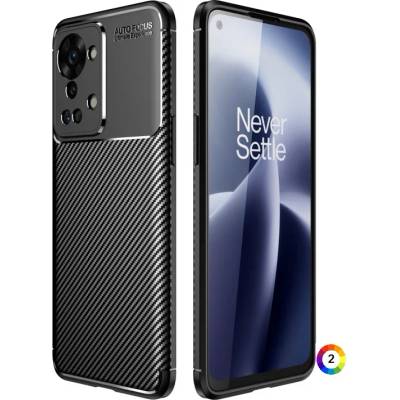 OnePlus Nord 2T Удароустойчив Carbon Fiber Калъф и Протектор