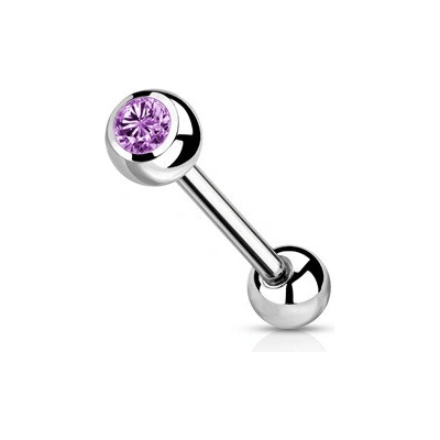 Šperky4U piercing do jazyku titan TIT1017-TZ