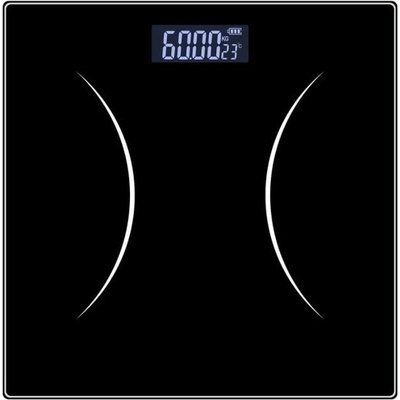 Rosberg Кантар Rosberg R51650G, до 180 кг натоварване, дигитален, точност до 50гр, черен (R51650G Black)