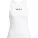 adidas Дамски потник Adidas Essentials Linear Slim Cotton Tank Top Womens - White