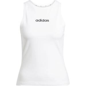 adidas Дамски потник Adidas Essentials Linear Slim Cotton Tank Top Womens - White