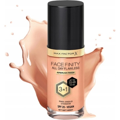 Max Factor Facefinity make-up 3v1 77 Soft Honey All Day Flawless 30 ml