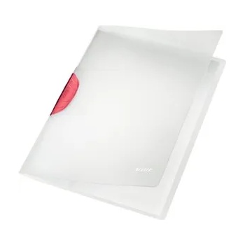 Leitz Клипс за закопчаване, PP, A4, LEITZ "ColorClip Magic", червен 41740025 (41740025)