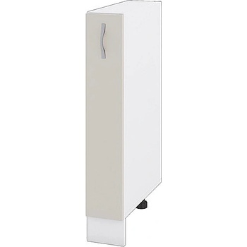 ИРИМ Долен шкаф бутилиера Сити БС-41 бяло гладко / сатен 15 см