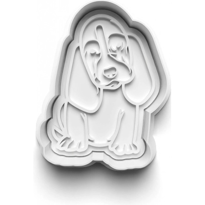 Vykrajovačka - basset hound 7x9 cm