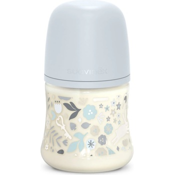 Suavinex Wonderland SX Pro Physiological Anti-Colic бебешко шише S Slow Flow 0 m+ Liberty Blue 150ml