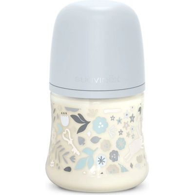 Suavinex Wonderland SX Pro Physiological Anti-Colic бебешко шише S Slow Flow 0 m+ Liberty Blue 150ml