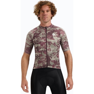 Rogelli Essential Graphic II taupe/bordeaux pánský