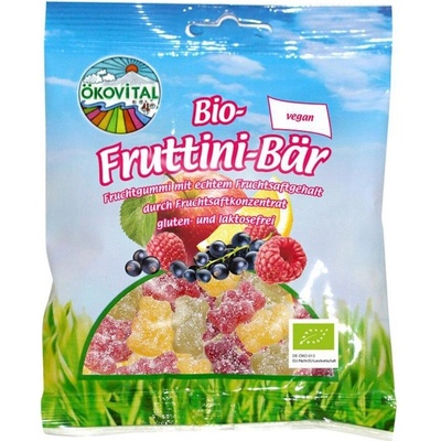 Ökovital Gumené BIO medvedíky s cukrom VEGAN 100 g
